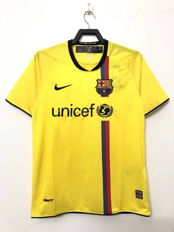 Retro  Barcelona  Away  Fan 1:1 Quality Soccer Jersey 2008-2009