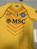 Napoli  Napoli goalkeeper Yellow  Fans 1:1 Quality Soccer Jersey   23-24