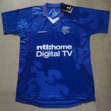 Retro  Rangers Home  1:1 Quality Soccer Jersey  2002-2003