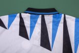 Retro Inter Milan White Away   1:1 Quality Soccer Jersey   1992-1993
