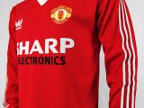 Retro 1983 Manchester United Home Long Sleeve 1:1 Quality Soccer Jersey