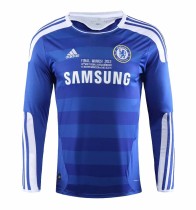Retro  Chelsea Home Long Sleeve 1:1 Quality Soccer Jersey  2011-2012