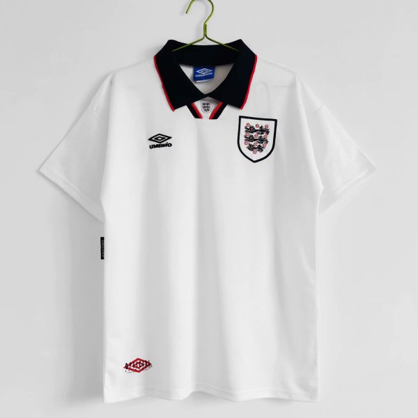 Retro England Home 1:1 Quality Soccer Jersey  1994-1995