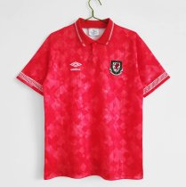 Retro Wales Home  1990 1992   1:1 Quality Soccer Jersey