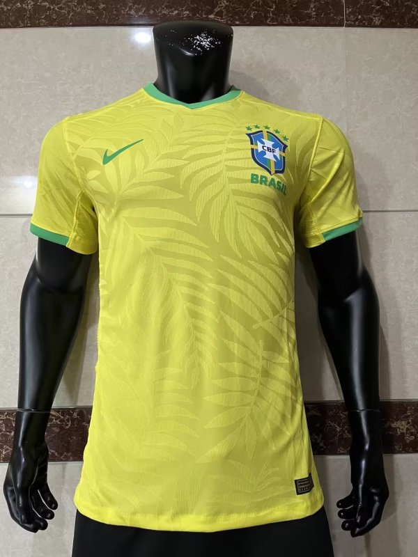 Brazil  Home Player 1:1 Quality Soccer Jersey  23-24