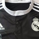 Retro Real Madrid third  Away Black Long Sleeve  1:1 Quality Soccer Jersey    2014-2015