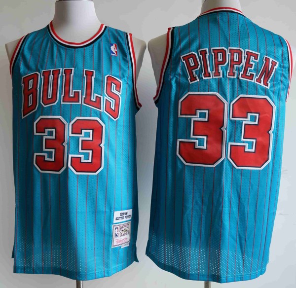 NBA Chicago Bull #33 Pippen  blue mesh