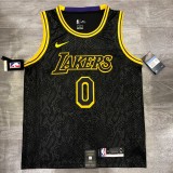 NBA Laker crew neck black snake 0 Kuzma  with chip  1:1