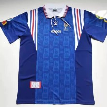 Retro France Home 1:1 Quality Soccer Jersey  1996