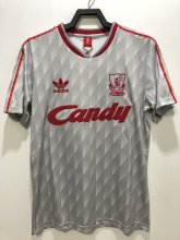 Retro Liverpool Away 1:1 Quality Soccer Jersey   1989-1991