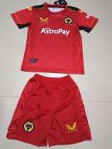 Wolves Away Kids 1:1 Quality Soccer Jersey  23-24