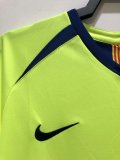 Retro Barcelona Away Long Sleeve 1:1 Quality Soccer Jersey   2005-2006