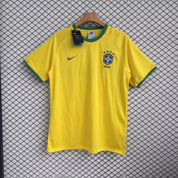 Retro Brazil Home 1:1 Quality Soccer Jersey   2000