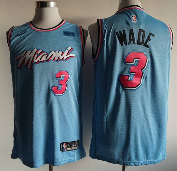 NBA New season heat (new fabric print) No.3 Wade Blue City Edition
