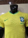 Brazil  Home Player 1:1 Quality Soccer Jersey  23-24