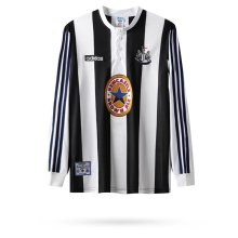 Retro Newcastle Home Long Sleeve Fans  1:1 Quality Soccer Jersey  1995-1997
