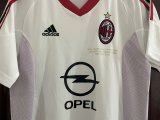 AC Milan Away  Fans Champions League 1:1 Quality Soccer Jersey    2002-2003