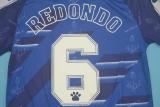 Retro Real Madrid Away Blue  1:1 Quality Soccer Jersey    1994 1995 1996
