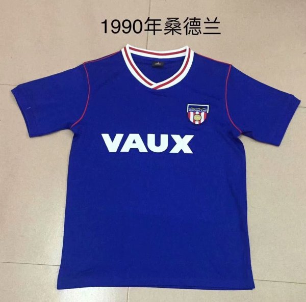 Retro Sunderland  1:1 Quality Soccer Jersey  1990