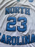 NBA North Carolina #23 white shirt
