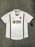 Retro Valencia Home  1:1 Quality Soccer Jersey  2001-2002
