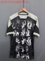 Japan anime Black  Fans 1:1 Quality Soccer Jersey  23-24