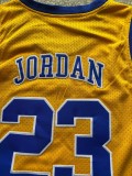 NBA Jordan high school #23 yellow shirt