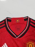 Manchester United Home Women  1:1 Quality Soccer Jersey   23-24