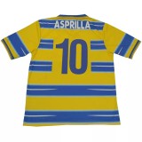 Retro Parma Homen Yellow And Blue 1:1 Quality Soccer Jersey  1998-1999