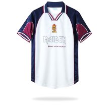Retro Iron Maiden West Ham Away   1:1 Quality Soccer Jersey  1998