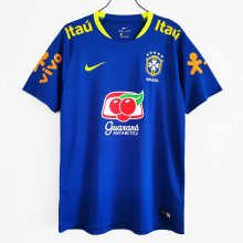 Brazil training suit blue 1:1 Quality Soccer Jersey  2021