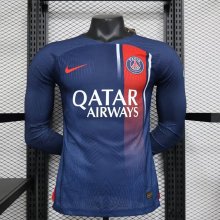 PSG Paris Home Long Sleeve  Player 1:1 Quality Soccer Jersey    23-24