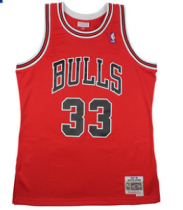 NBA Mitchell & Ness bull 33 red
