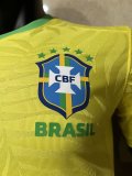Brazil  Home Player 1:1 Quality Soccer Jersey  23-24