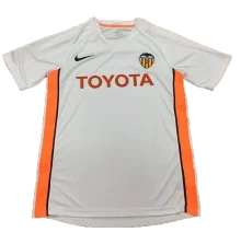 Retro Valencia Home White 1:1 Quality Soccer Jersey   2006