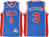 NBA Nets Petrovic #3  1:1  blue top Mesh Jersey