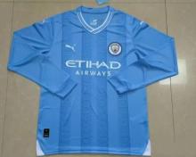 Manchester City Home  Long Sleeve  Fans    23-24