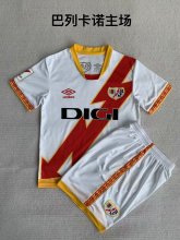 Rayo Vallecano Home kids 1:1 Quality Soccer Jersey   23-24