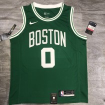 NBA  Celtics Retro Green 0 Tatum  with chip  1:1