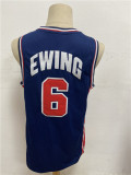 1992 Barcelona Olympic Games American dream moment after moment (round neck) #6 James blue