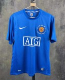 Retro Manchester United away with embroidery champion 1:1 Quality Soccer Jersey   2007-2008