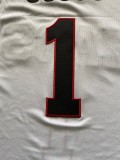 NCAA University of Gonzaga #1 white university Jersey