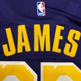 NBA Laker crew neck retro purple 23 James  with chip  1:1
