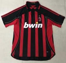 Retro AC Home  1:1 Quality Soccer Jersey  2006-2007