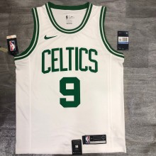 NBA  Celtics retro white No.9 Rondo with chip  1:1