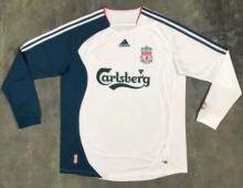 Retro Liverpool Away Long sleeve 1:1 Quality Soccer Jersey   2006-2007
