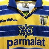 Retro  Parma Home Yellow 1:1 Quality Soccer Jersey  1998-1999