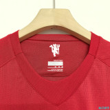 Retro Manchester United Home Long Sleeve 1:1 Quality Soccer Jersey   2007-2008