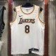 NBA Laker crew neck retro white No. 8 Kobe  with chip  1:1