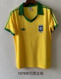 Retro Brazil  Home Fans    1:1 Quality Soccer Jersey  1978